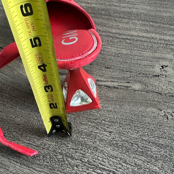 Gianni Bini Red Suede Heels - Picture 7 of 7